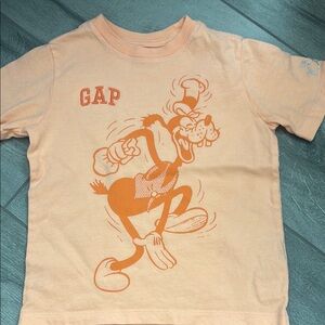 GAP Kids orange organic cotton Pluto Disney “100” Tee- size 4